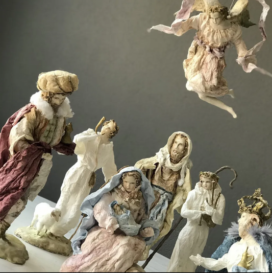 The handmade nativity set