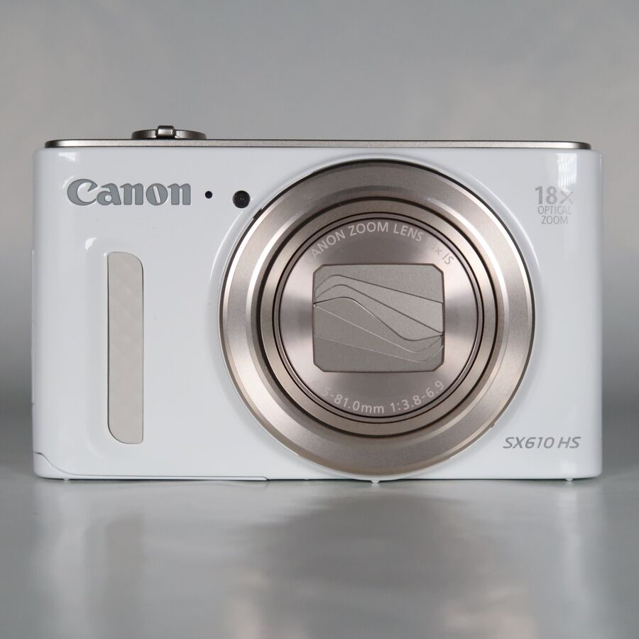 [New] Canon PowerShot SX610 HS 20.2MP Digital Camera White Full Original Pack-