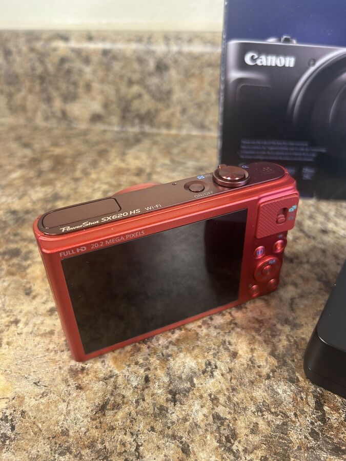 Canon Compact Digital Camera PowerShot SX620 HS Red Optical 25x Zoom English