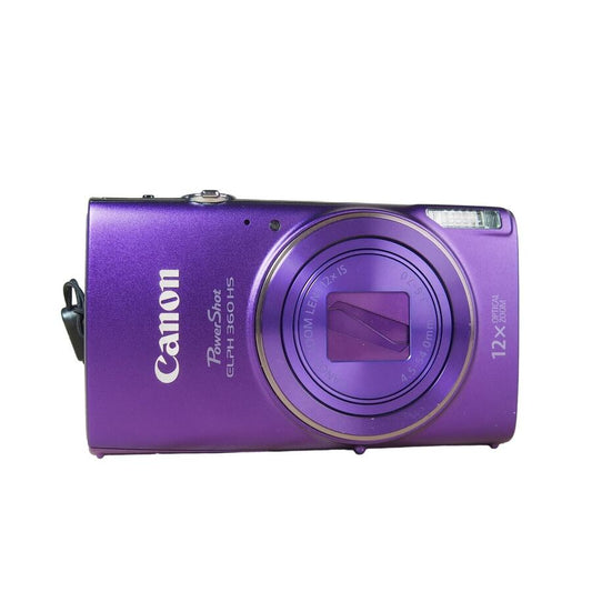 Canon PowerShot Elph 360 HS 20.2MP Digital Camera 12X Zoom Purple *Minty NWOB