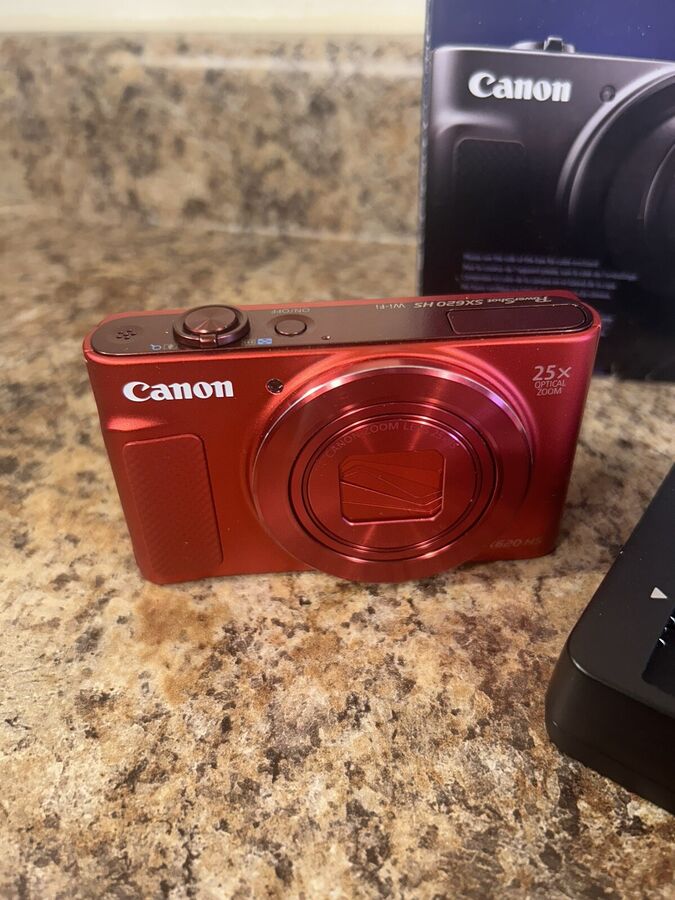 Canon Compact Digital Camera PowerShot SX620 HS Red Optical 25x Zoom English